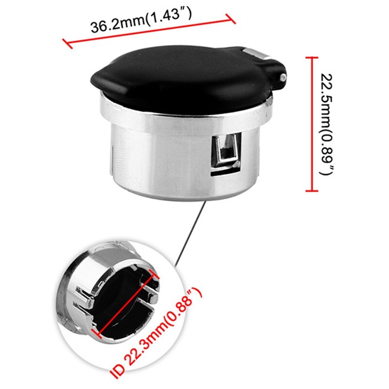 1 Piece 12V Power Socket Cap For Chevrolet Silverado Suburban Tahoe 2007 Dash Power Outlet Cover