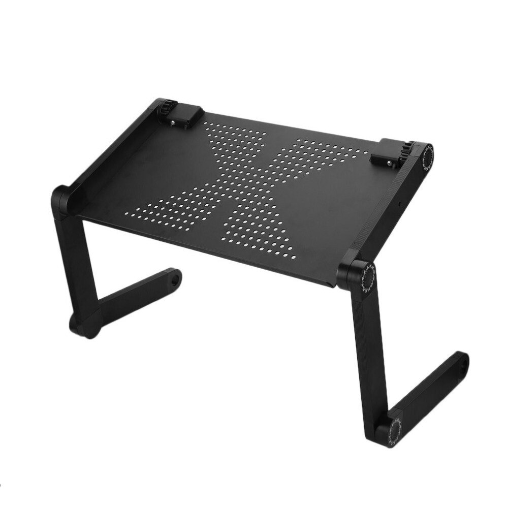 Portable 360 Degree Adjustable Laptop Notebook Table Stand Tray Lazy Foldable Aluminum Alloy Computer Desk