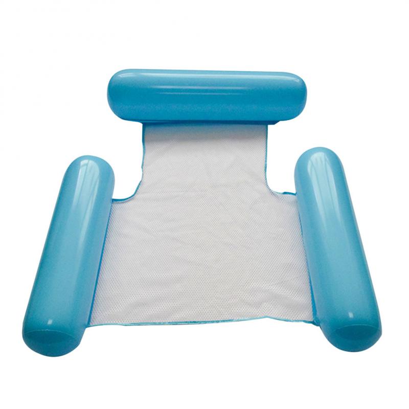 Amaca galleggiante da acqua Summer Beach Lounge Chair Bed Outdoor PVC galleggiante lettino piscina materasso ad aria per bambini galleggianti per bambini: Kaki scuro