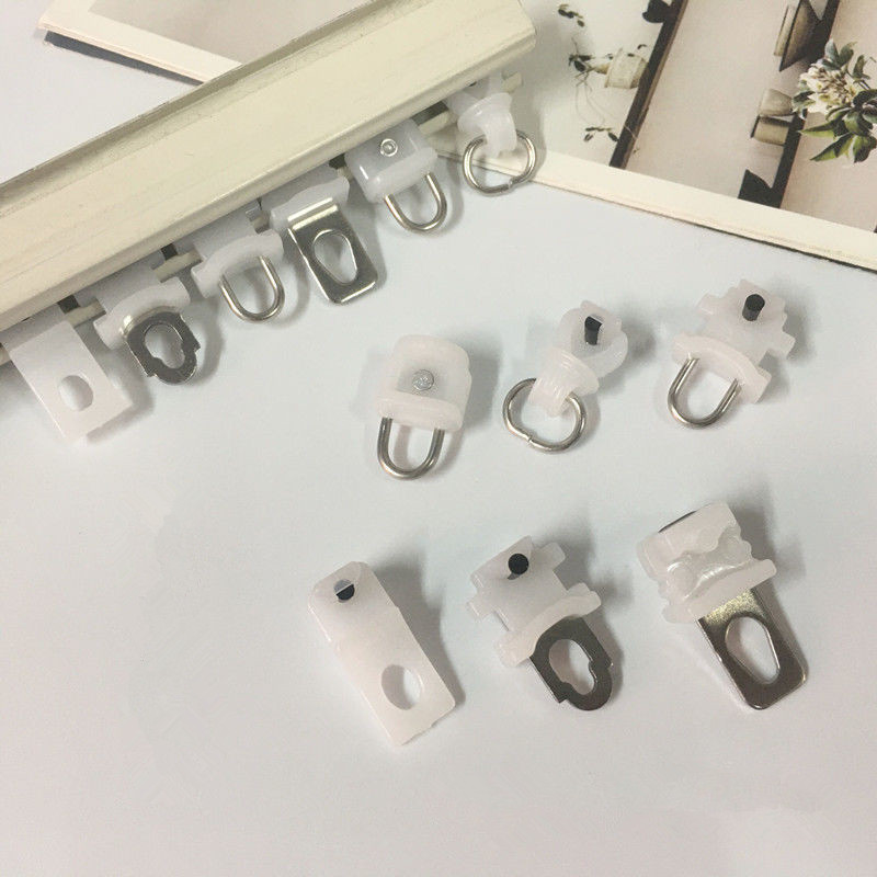 10x Gordijnrail Wieltjes - Vierkante Rail Wiel Rollers - Staalplaat Staaldraad Wiel - Gordijn Accessoires