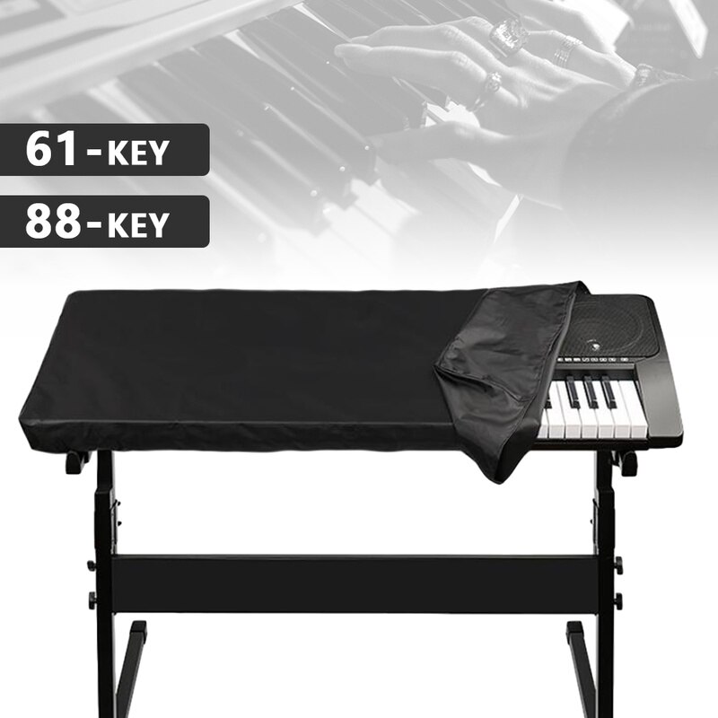 Zwart Lektronische Digitale Piano Keyboard Cover Stofdicht Duurzaam Opvouwbaar Voor 61/88-Key Dirt-Proof Protector Piano Covers Op stage