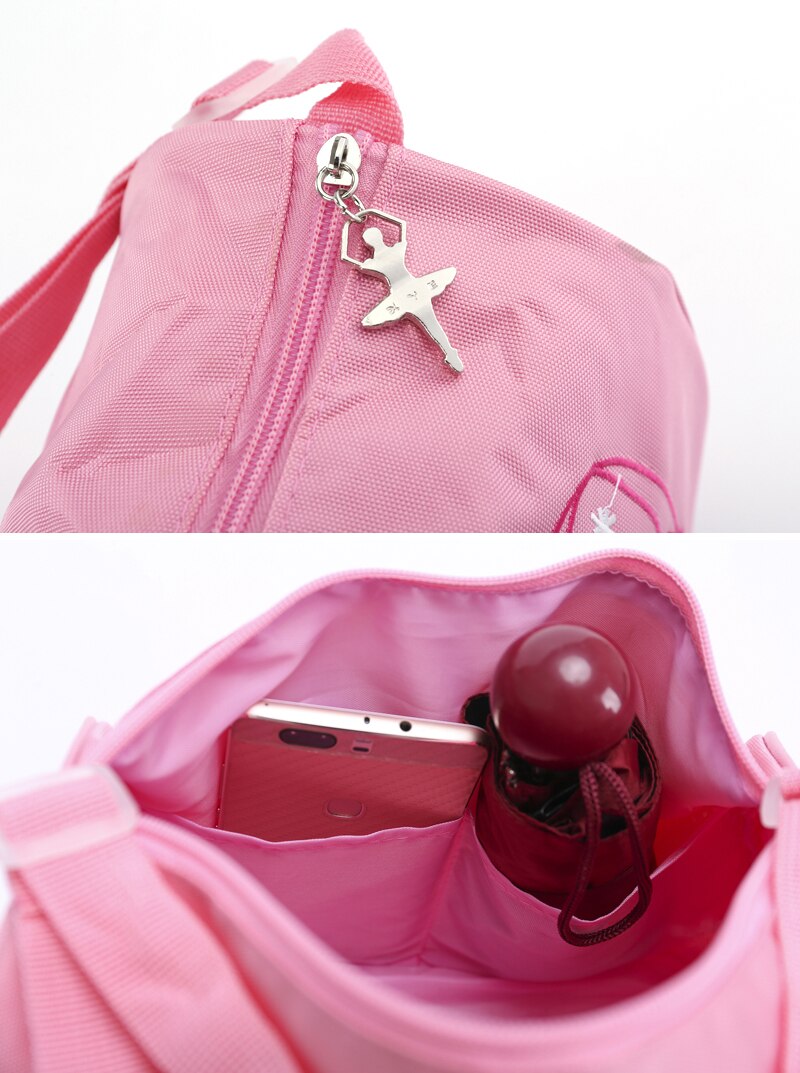 Piger ballerina ballet danse tasker håndtaske prinsesse børn sport broderet duffel skulder taske til ballet dansesko