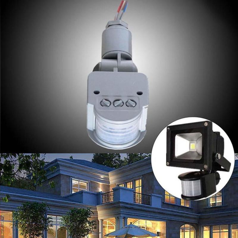 Infrared PIR Motion Sensor Switch Motion Sensor Light Switch with LED Light Automatic Outdoor AC 220V 12V Infrared