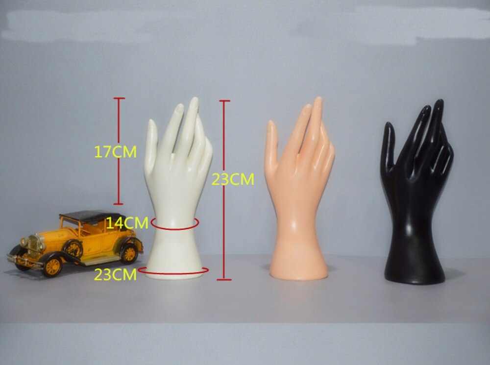 1 pc kvinnelig mannequin hånd væpne vise utgangspunkt menn hansker smykker modell stativ svart farge