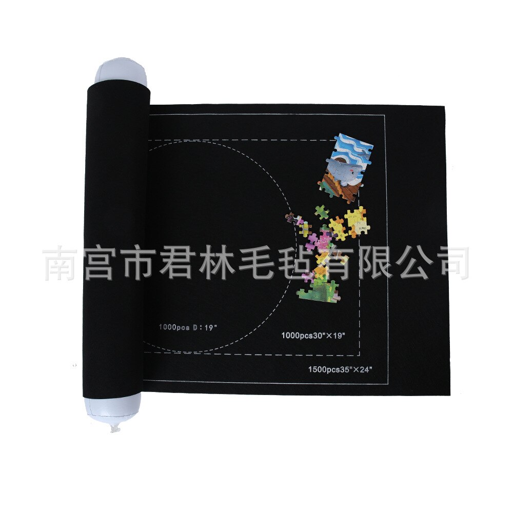 Aktuelt tilgængelig grænseoverskridende elleverandør 26*46 tommer erhverv puslespil tæppe puslespilmåtte 1500 stykke: Kun 3000 stykker gråt tæppe