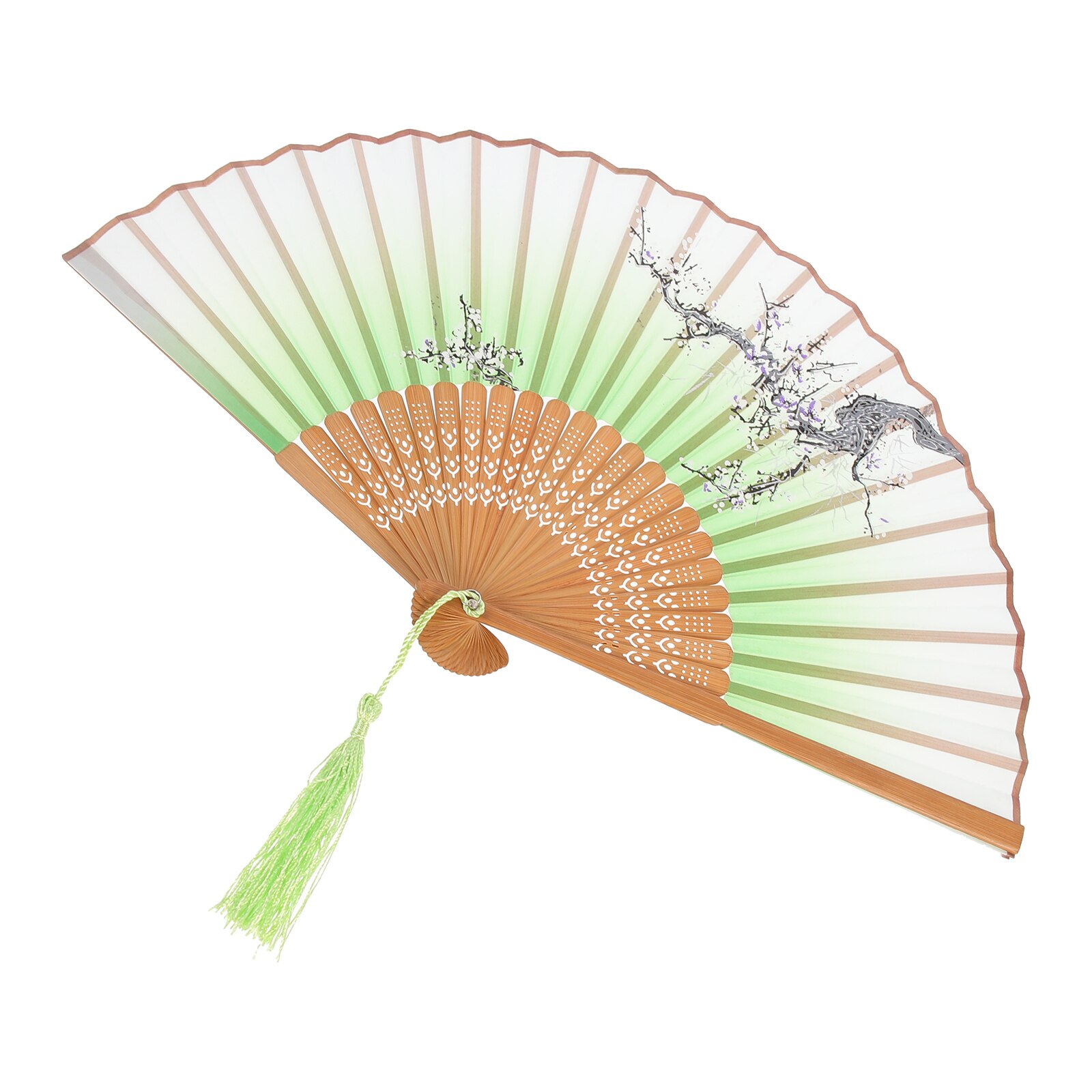 Ventaglio Pieghevole In Legno - Stile Spagnolo Con Motivo Theaceae Per Danza, Cosplay E Matrimoni - Foto 11