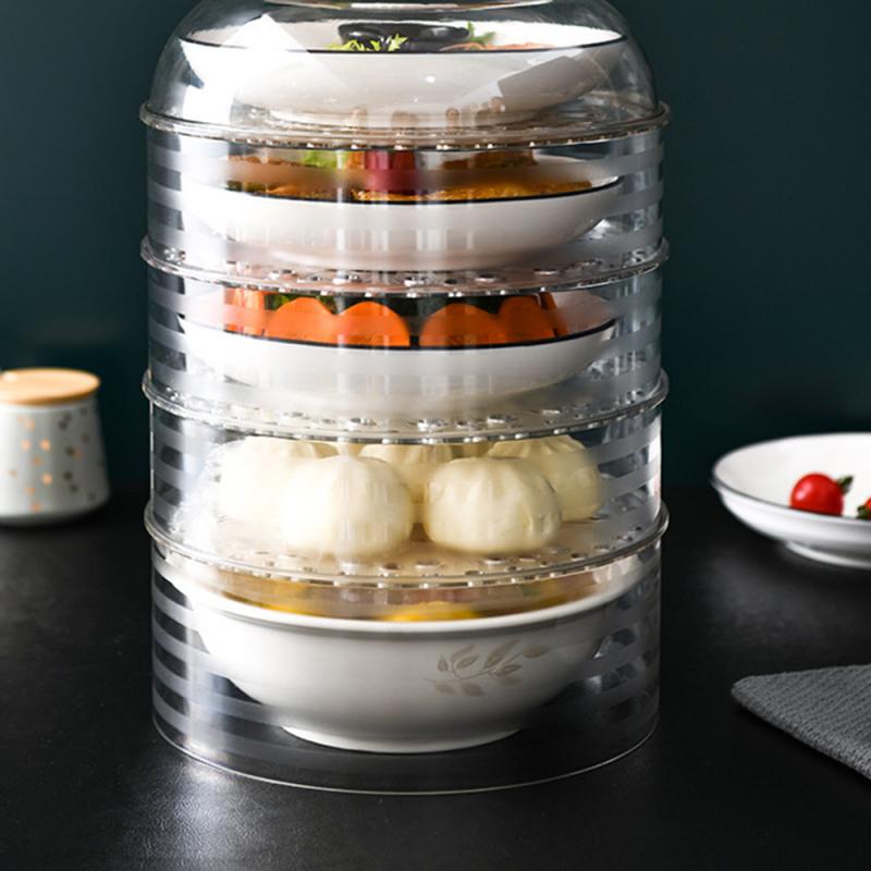 1Pc Kitchen Food Fresh Cover Food Keep Fresh Sealer Lid Home Kitchen Refrigerator Storage Stackable Transparent Fresh Cover