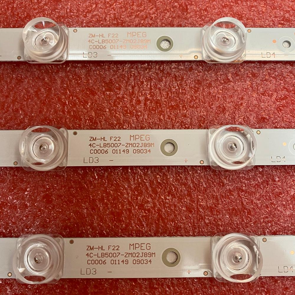 20 stk/parti ledet bakgrunnsbelysningslist til tcl 50 p 65oss 50 s 421 50 s 423 50 ep 640 50 dp 628 tcl-gic -50 d 6-3030 lx20180417 4c-lb5007-yh02j zm03j
