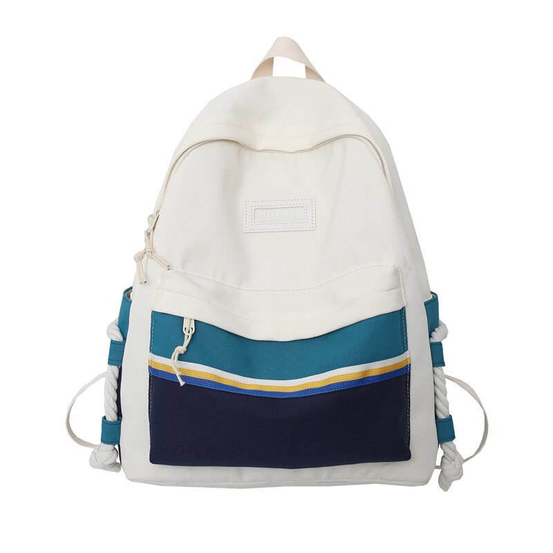 Zaino da donna joysmanie Fashion zaino Kawaii stile Preppy per studente adolescente zaino da donna Mochila zaino da ragazza: blue-green