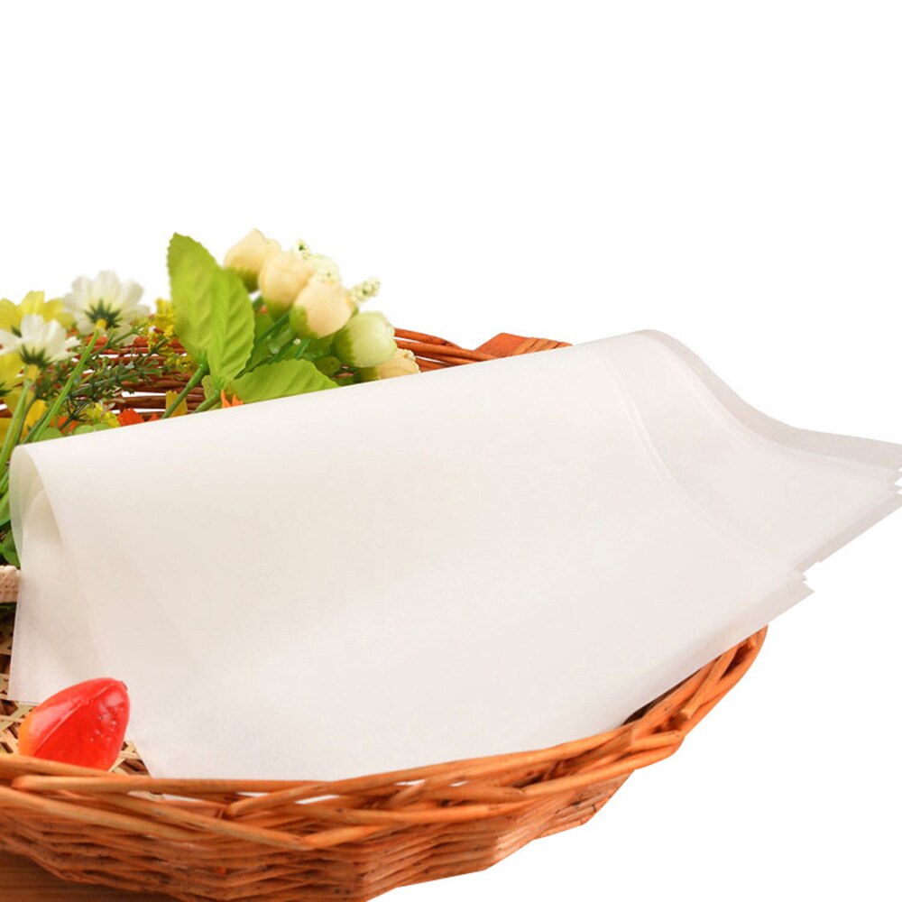 100 pièces papier cuisson Silicone antiadhésif feuilles anti-graisse micro-ondes cuisson