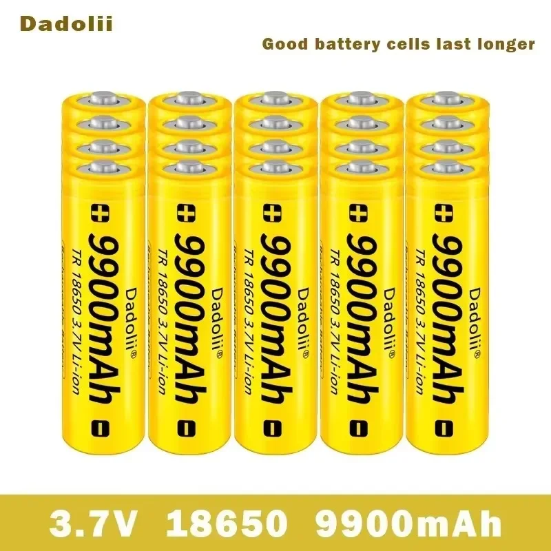 1-40pcs/Lot 18650 battery 3.7V 9900mAh rechargeable liion battery for Led flashlight Torch batery litio battery
