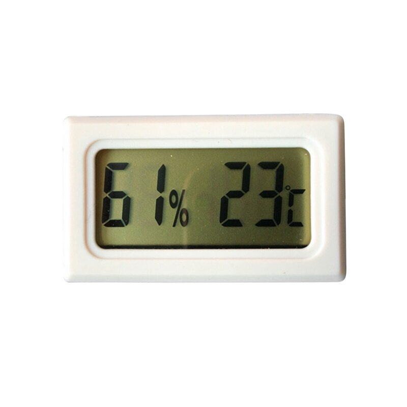 Mini digital lcd indendørs praktisk temperaturføler fugtighedsmåler sensor køleskab termometer hygrometer bærbar måler