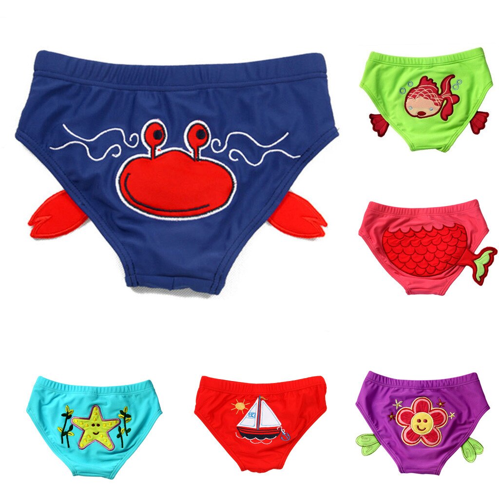 CHAMSGEND Kleinkind Baby Jungen Mädchen freundlicher Badehose Karikatur Gedruckt Hosen Bademode 19kann17 P35