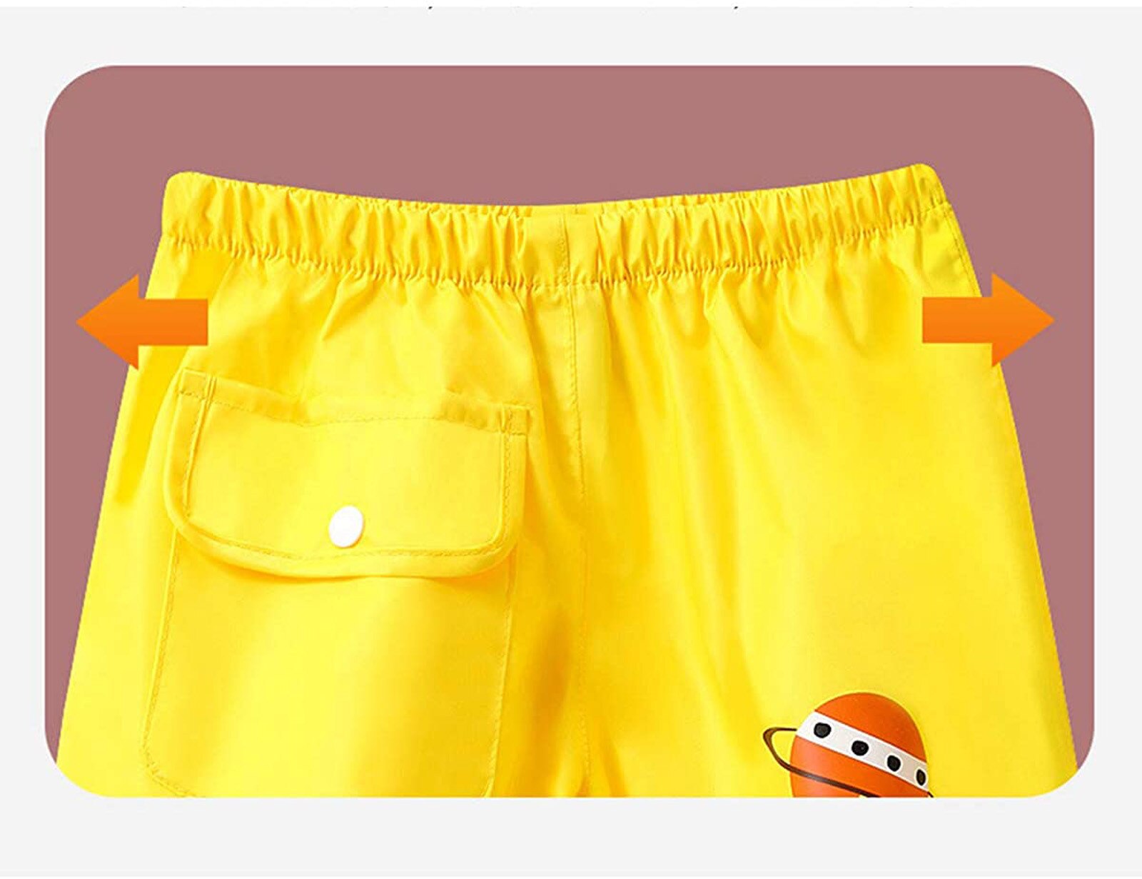 Children Toddler Harem Pants Boys Girls Mud Proof Rain Elastic Waist Trousers Kids Cartoon Rainwear Waterproof Overalls