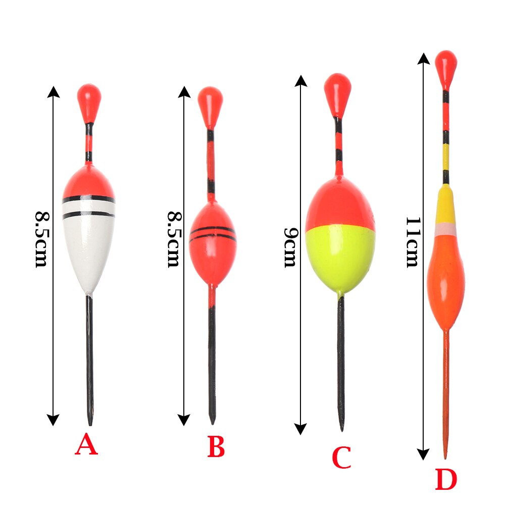 2Pcs Colorful Ice Fishing Floats Light Stick Float Bobber Fluctuate Foam Buoy Floats Indicator Outdoor Fishing Accessories