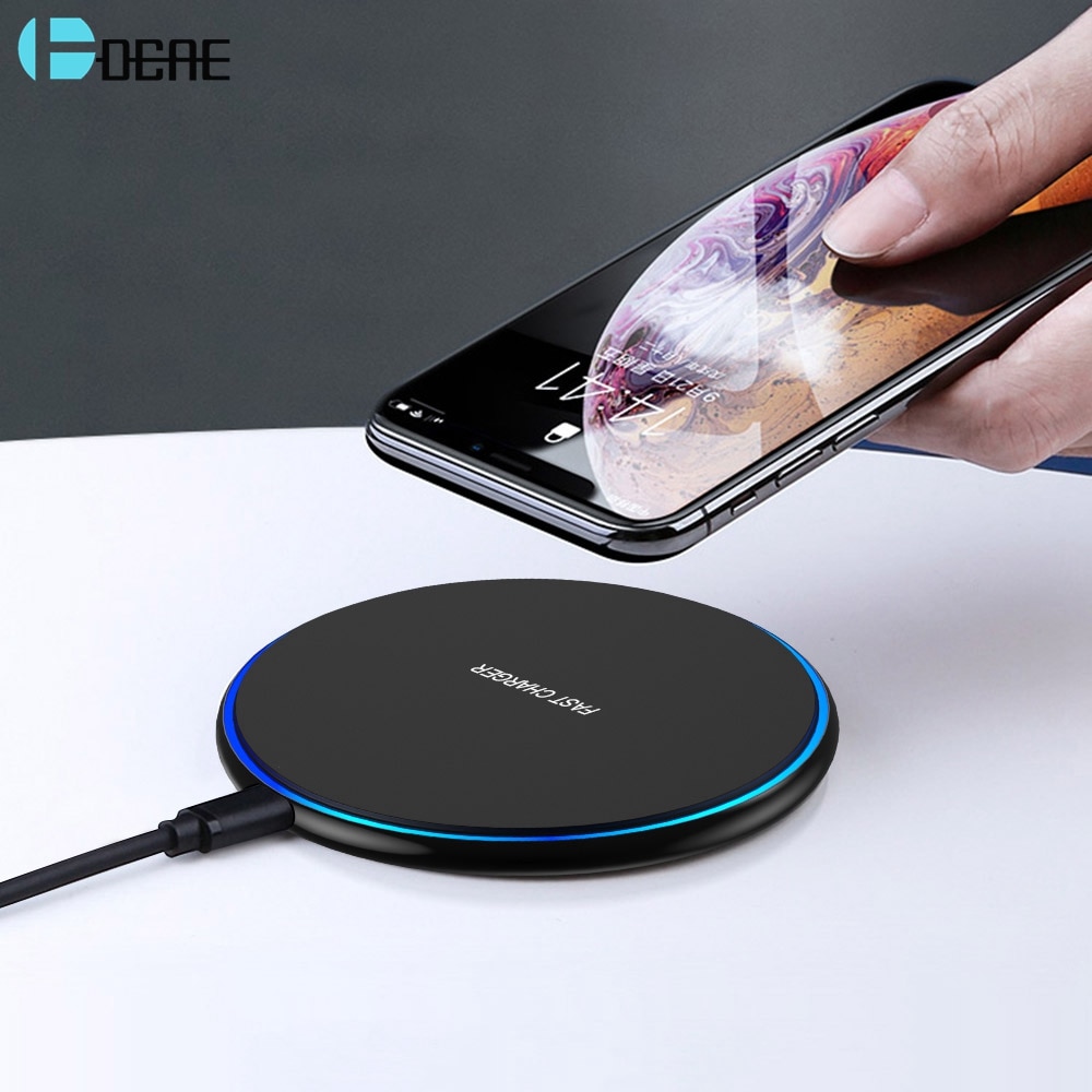 FDGAO 15W Fast Qi Wireless Charger For iPhone 11 Pro X XR XS Max 8 Samsung Note 10 9 S8 S9 S10 10W USB Tpye C Quick Charging Pad