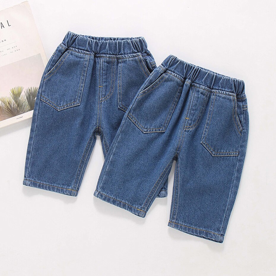 Jeans per bambini Jeans tinta unita per ragazze Jeans per bambini stile Casual vestiti per bambini estivi per ragazze