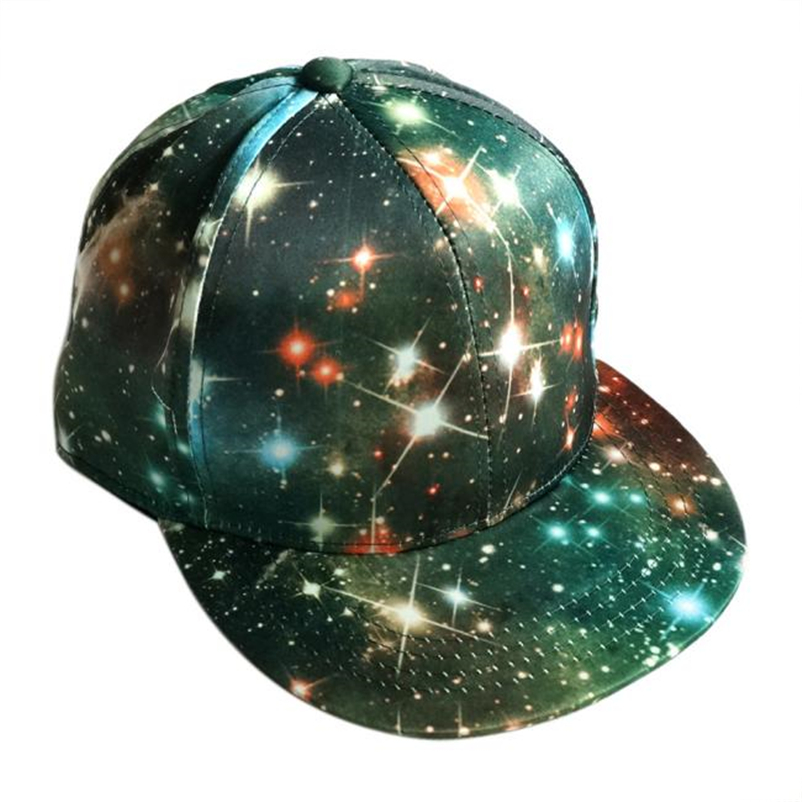 nueva galaxia cielo estrellado gorra de béisbol mujeres hombres hip-hop sombrero al aire libre Snapback gorra gorras planas Casual galaxy snapback