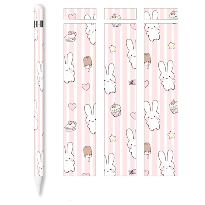 Bonito para apple lápis adesivos scratchproof ultra fino adesivos de imprensa caneta stylus adesivo antiderrapante papel protetor