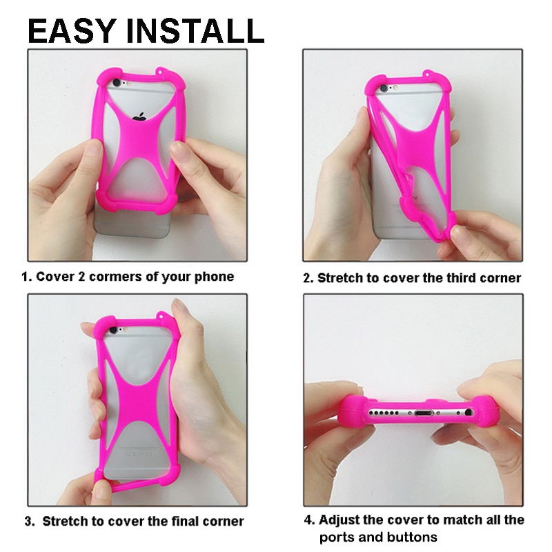 Pour Crosscall Core-X3 coque arrière Action-X3 souple en Silicone élastique pour coque de Trekker-M1 Crosscall avec sangle de cou