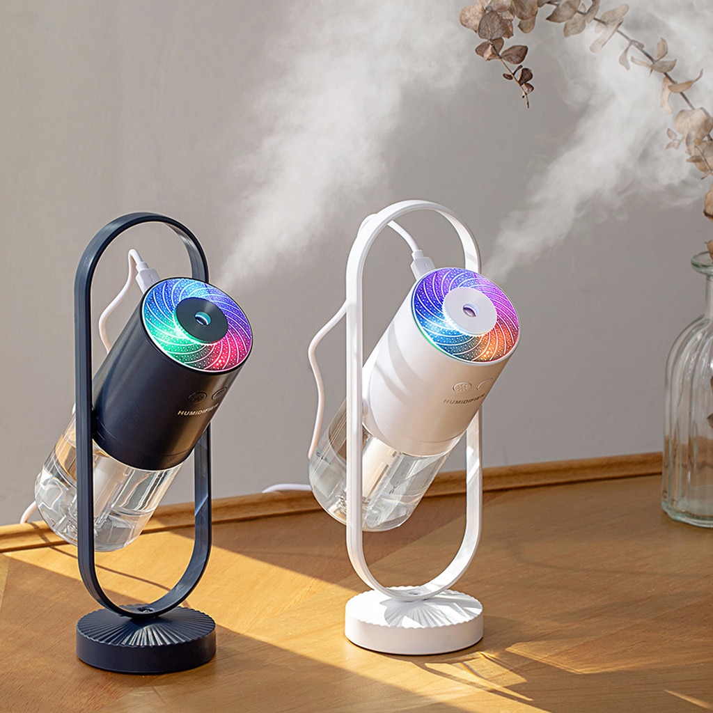 360 Degrees Usb Air Humidifier Purifier Aroma Diffuser Steam Led Colorlamp Ultrasonic Aromatherapy Car Home Diffuser Mist Make