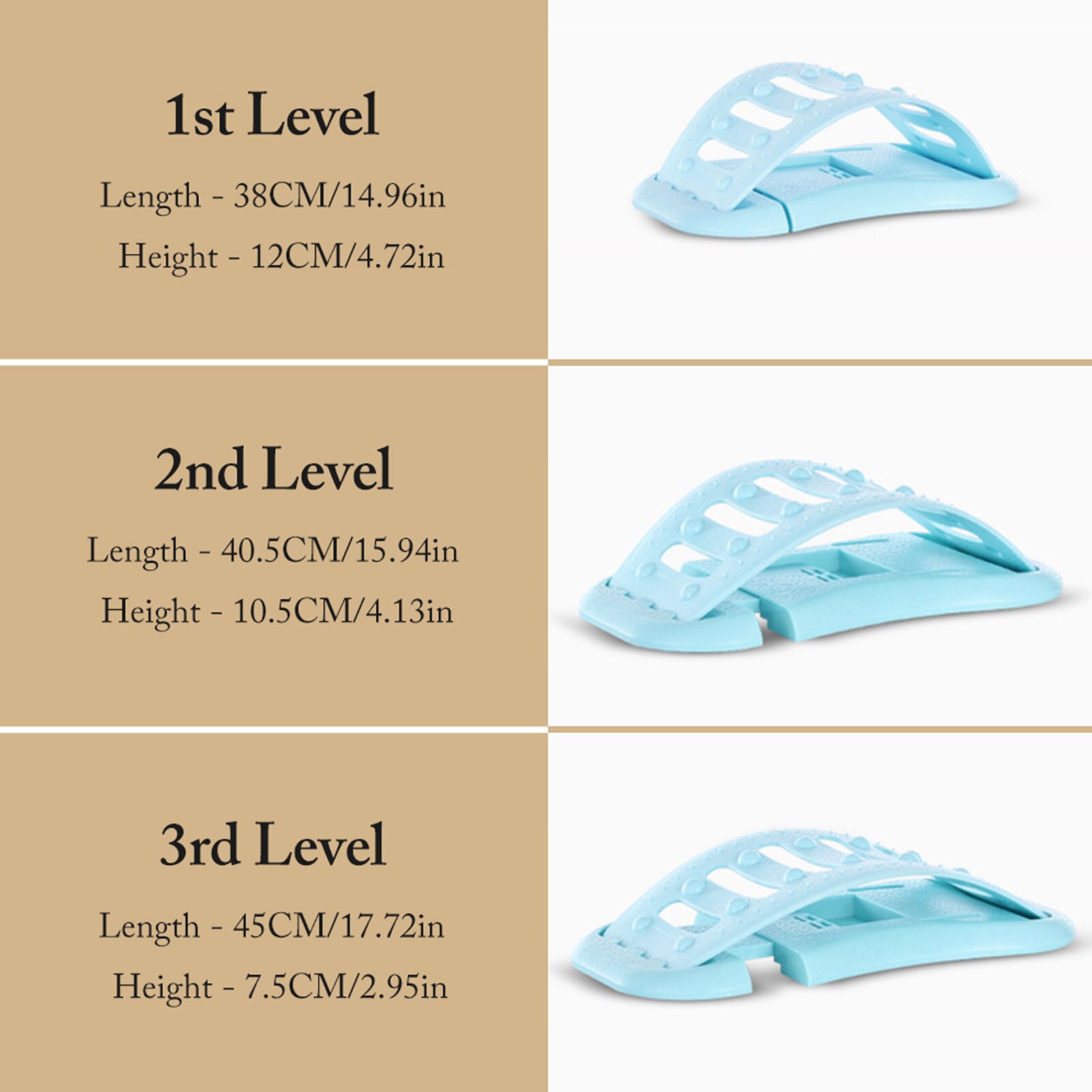 Back Stretching Device Lower Upper Back Lumber Support Stretcher Fitness Lumbar Support Relaxation Spine Pain Relief