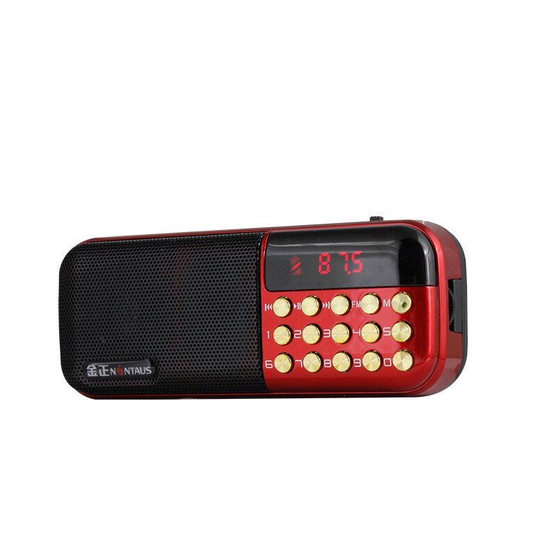 Jinzheng B867 Dual Batterij Card Luidspreker Radio Storytelling Machine Fm Radio Bijbel Speler