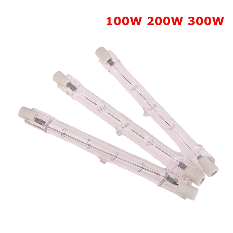 Lámpara halógena de 100W, 200W, 300W, 118mm, doble extremo lineal R7s, bombilla halógena AC220-240V decoración del hogar