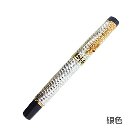 Jinhao Oude Grijze Chinese Oosterse Draak Vulpen met Originele Doos