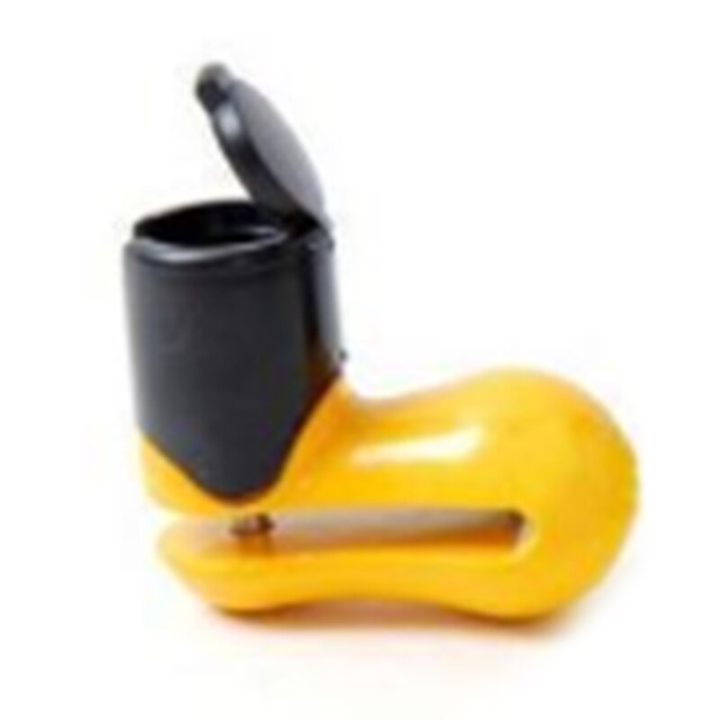 Universal Car Lock Motorcycle Electric Equipped with Disc Brake Lock: Yellow