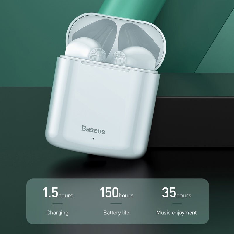 Baseus W04 W09 TWS Bluetooth Earphone 5.0 Headphone Mini Earbuds With Charging Box Stereo Sports True Wireless Headset For Phone