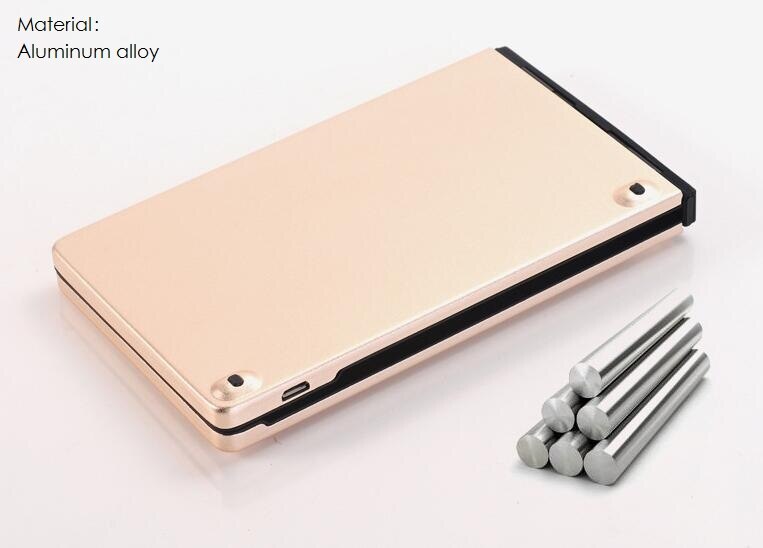 Kb228 taskua taitettava mini -näppäimistö metalli bluetooth langaton matkapuhelimen näppäimistö iphone -tabletille ipad xiaomi huawei älypuhelimet