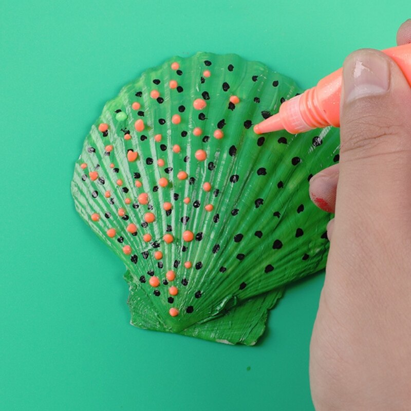 1PC DIY Handcrafts Hand Painting Set for Toddlers Arts and Crafts Toys Educational Preschool Shell Painting Kit H3CD