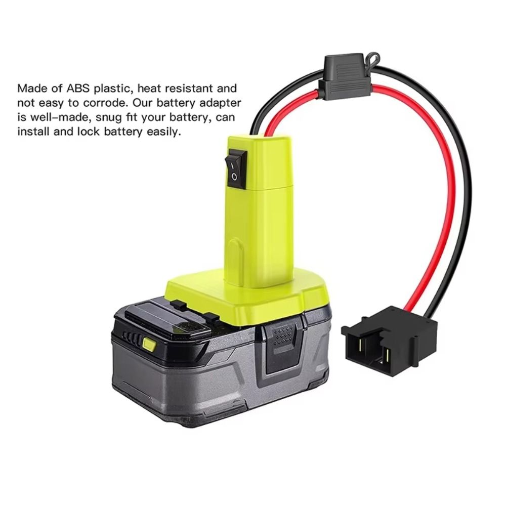 With Fuse Switch Power Wheels Adapter 12AWG Wire High Performances Connection Battery Adapter Connector Safety