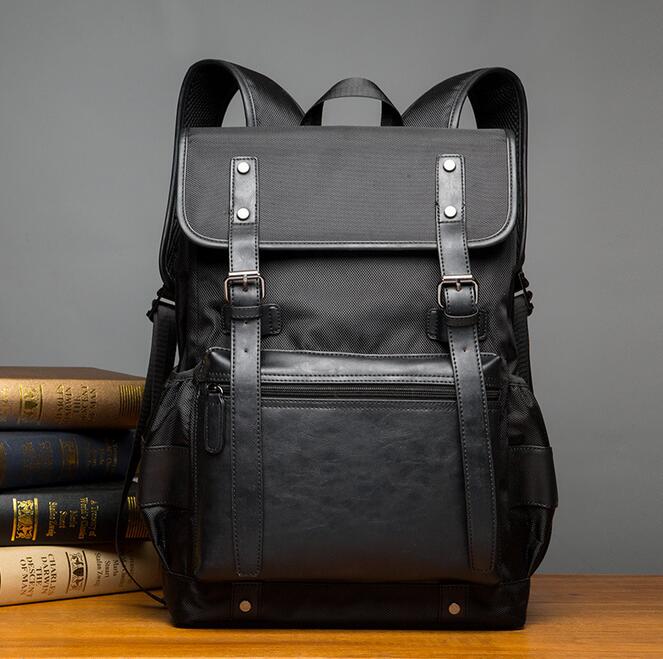 070217 men high capacity school student book backpack double shoulder bag