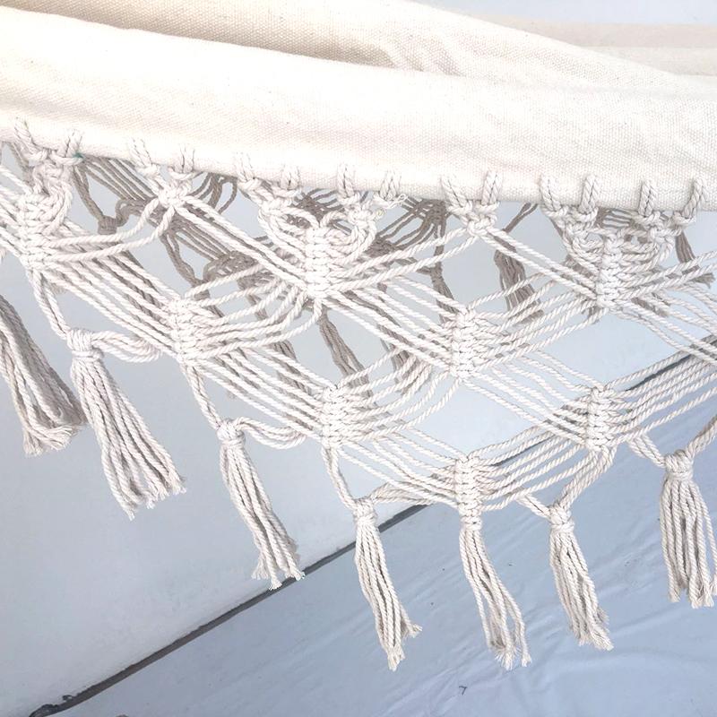 200Cm * 150Cm Dubbele Hangmat Nordic Bohemian Kwastje Dubbele Hangmat Outdoor Indoor Hangmat Tuin Opknoping Bed Seat