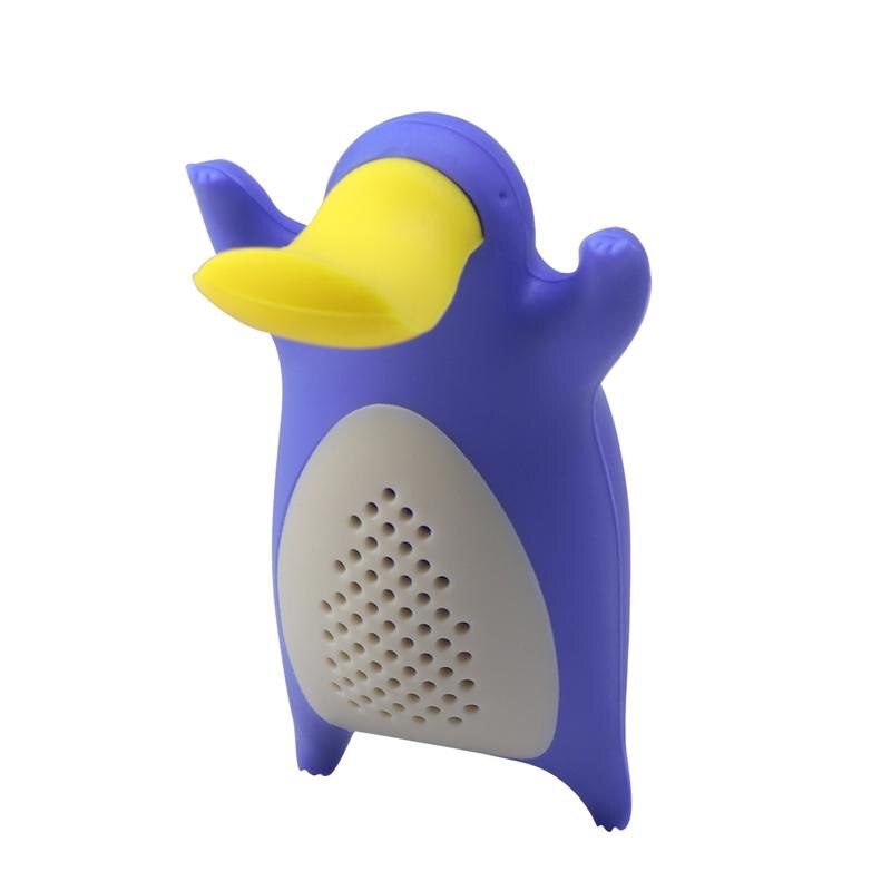 1PC Platypus Tea Infuser Reusable Cute Loose Leaf Tea Strainer Filter Diffuser Silicone Kitchen Tools Gadgets: Blue
