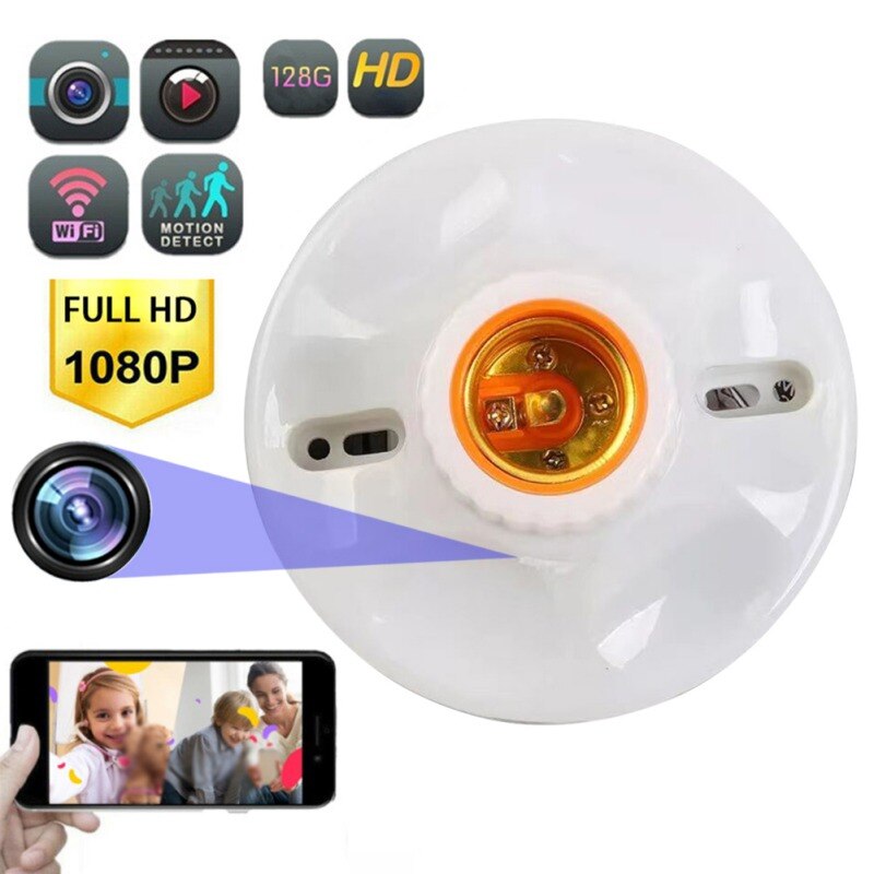 1080P Wifi Mini Camera Lampvoet Camcorder Home Security Loop Video Recorder Bewakingscamera &#39;S Bewegingsdetectie Babyfoon