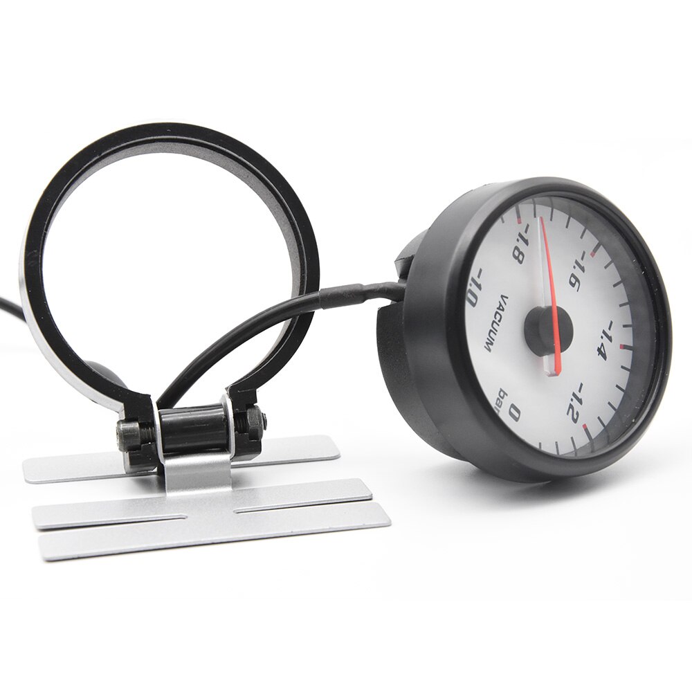 Vakuummåler 60mm vakuum digital blå ledet bakgrunnsbelysning måler med sensor og holderkopp 0 til -1 bar vakuum 2.5 tommer måler 12v