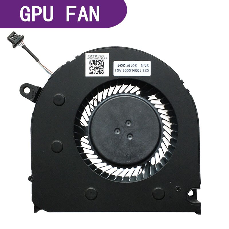 Original Laptop CPU GPU Cooling Fan For DELL G5 SE 15 5500 5505 G3 3500 version Cooler 0PC01D 0F3DF0 MG75090V1-C200-S9A: GPU FAN