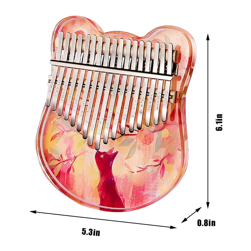 Kalimba – Piano à pouce 17 touches, Piano à doigts Mbira avec marteau de réglage, d&#39;instruments musicaux pour enfants, adultes, débutants, Etc.