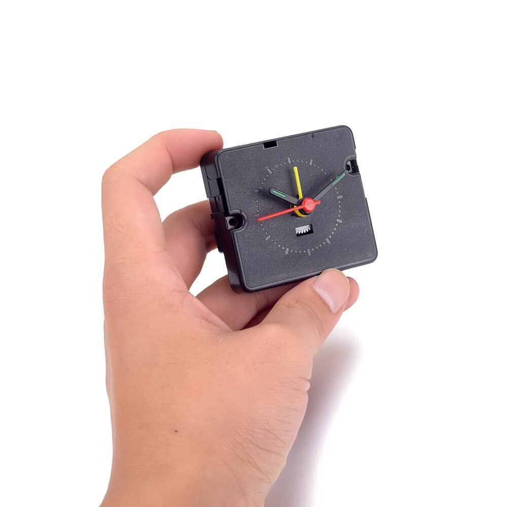 1Pcs Black Plastic Electronic Alarm Clock Movement Mechanism and Fittings DIY Replacement 55*50*15mm