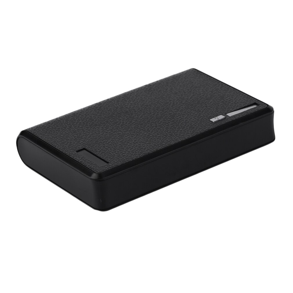 10400mAh DIY Power Bank 4*18650 Battery Box Case Kit Universal USB External Backup Battery Charger Powerbank For All Cell Phones: black