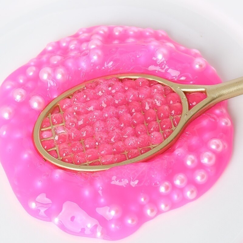 FREE SHIP 19.5cm Mini PVC Badminton Racket For Kids DIY Fluffy Slime Form Crystal Soil Kit Clear Slime Floam Putty CreamKeyboard