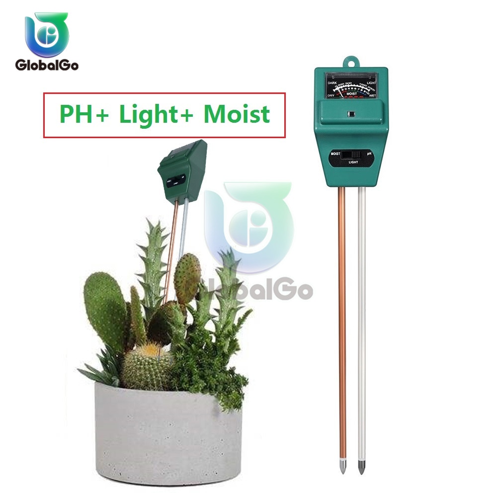 Digital Tester 3 in1 Soil Moisture Sunlight PH Meter Tester for Plants Flowers Acidity Moisture Measurement Garden Tool