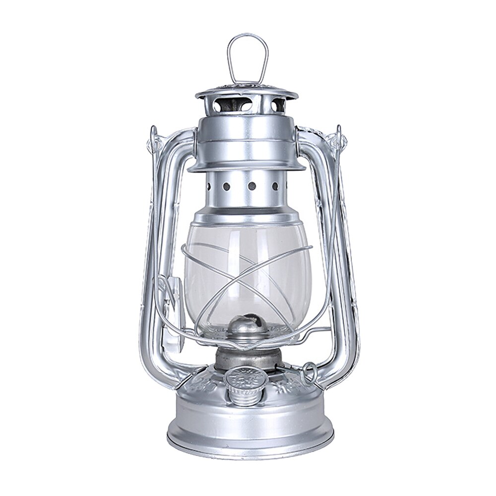 Lámpara de queroseno clásica Retro de 25cm, linternas de queroseno de LED regulable de 6 colores, luces portátiles de mecha, lámpara de aceite de Adorno: 01