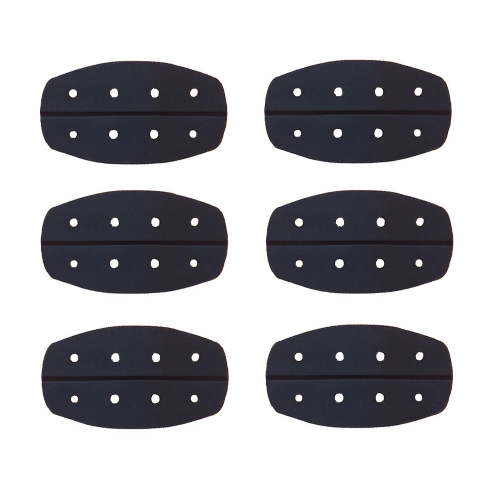 6PCS Underwear Shoulder Pads Non-slip Shoulder Strap Gasket Breathable Silicone Shoulder Pad Invisible Shoulder Strap Gasket for: Black