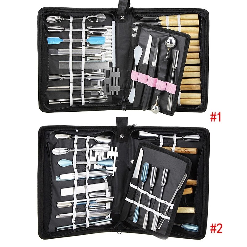 46 Stuks Culinaire Carving Tool Set 46 In 1 Fruit Groente Garnering Snijden Snijden Set Garneer Keuken Tool