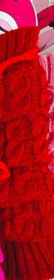 Beenwarmers meisje benvarmer til børn piger vinterstrik 30 ~ 40 cm teenage knæpude sort: Rød