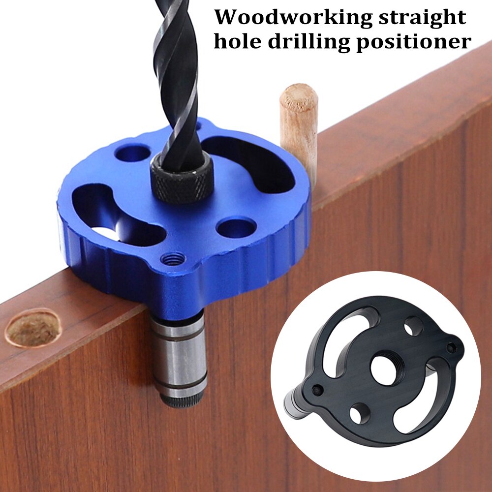Vertical Drill Straight Angle Guide Pocket Hole Kit Aluminum Alloy Hole Drill Puncher Guide Locator Carpentry Woodworking Tool